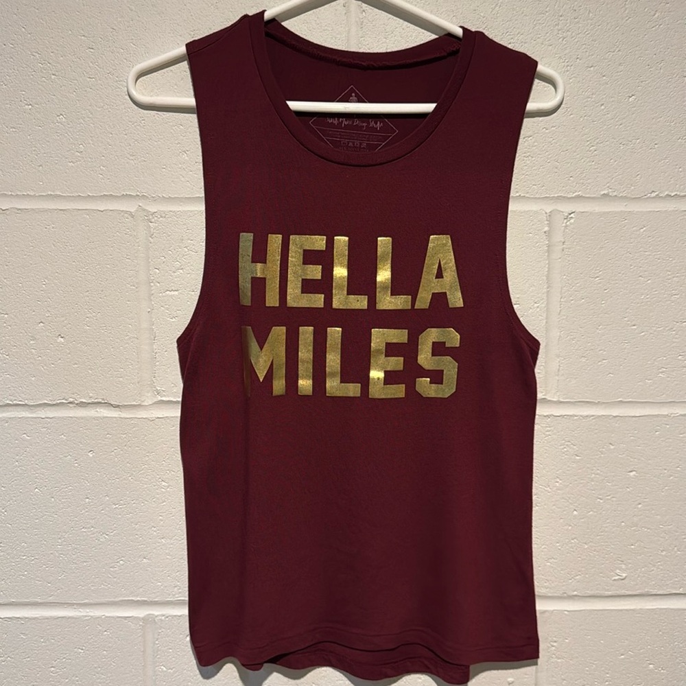 Sarah Marie Running Co. Muscle Tank | Hella Miles | Small